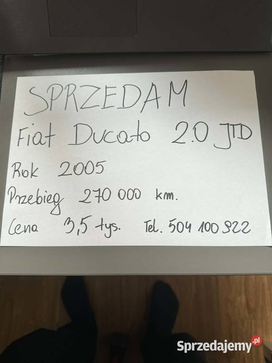 Sprzedam Fiat Ducato 20 JTD lubelskie Łuków sprzedam
