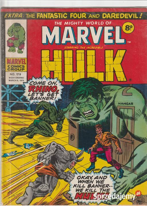 The Mighty world of Marvel 179 marzec 1976 ang Komiksy mazowieckie Pruszków