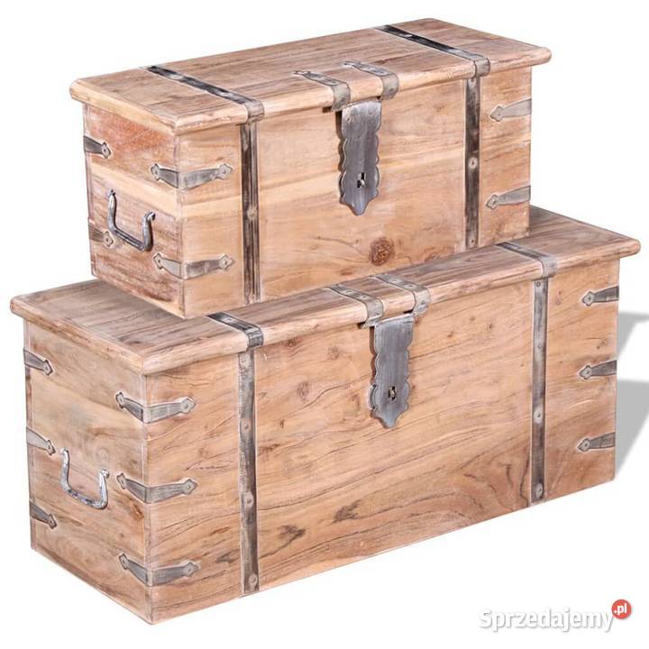 Skrzynia z drewna akacjowego 2 244054 Warszawa sprzedam