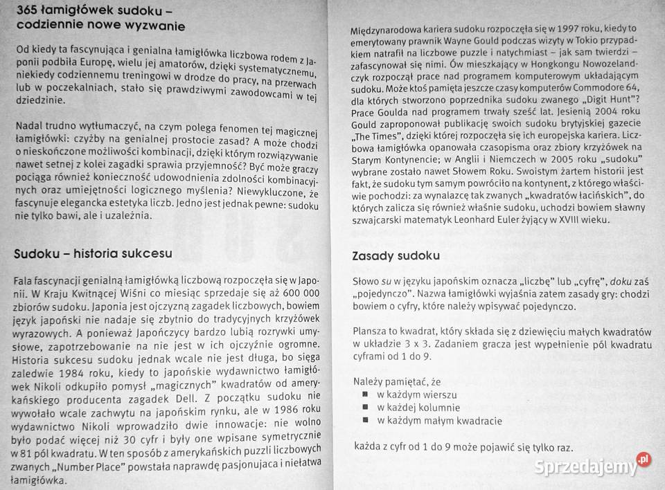 365 Sudoku profesjonalistów