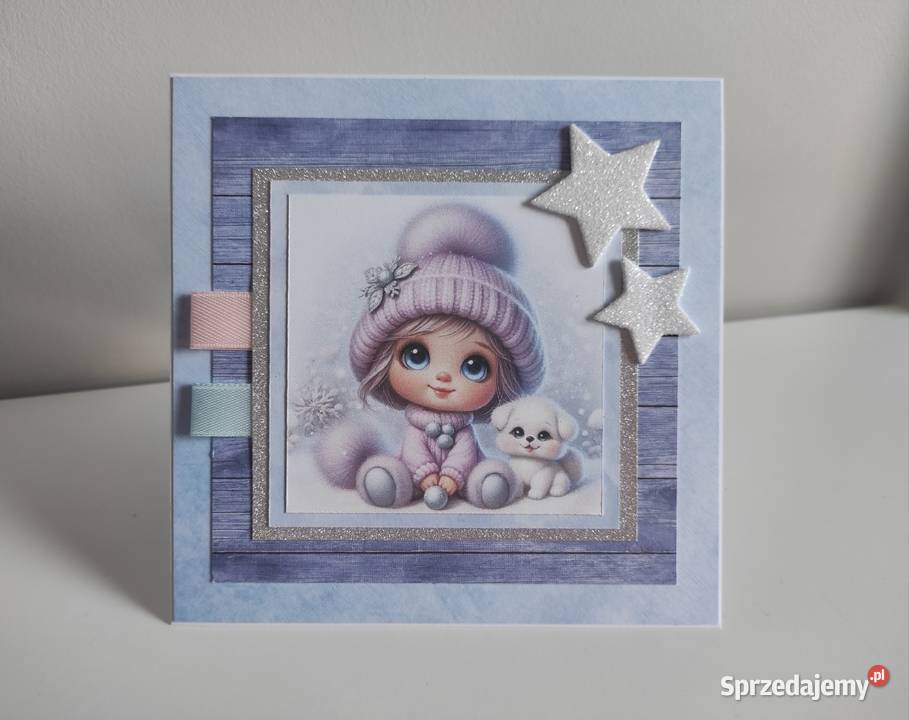 Kartka ręcznie robiona handmade z okazji urodzin Łódź