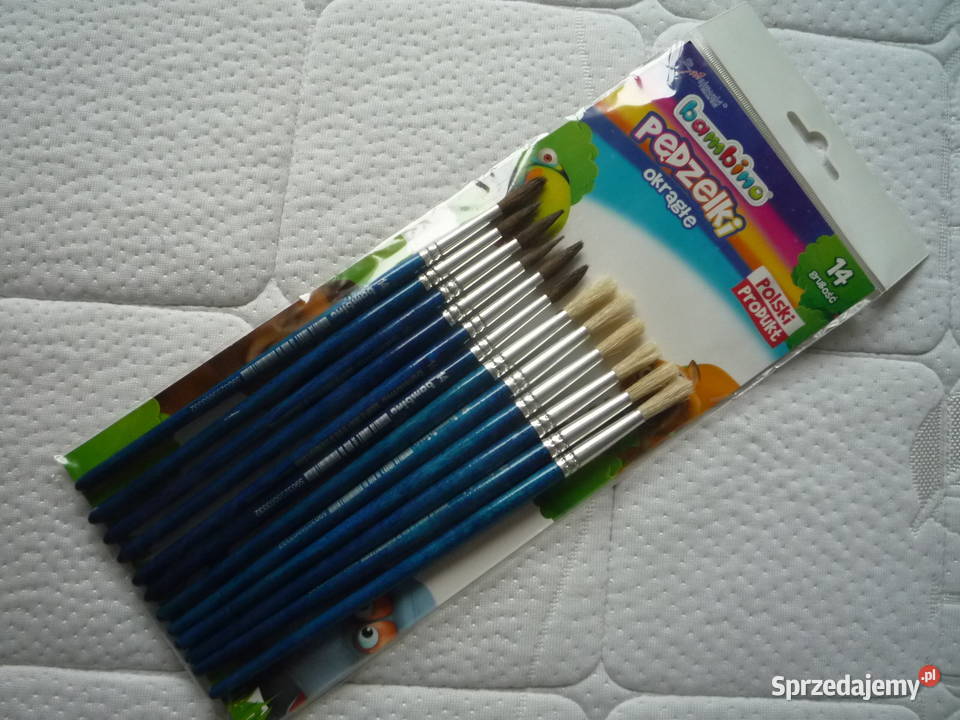 12 sztuk Bambino Pędzelki okrągłe grubość 14 zachodniopomorskie