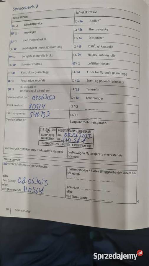 Vw transporter t6 130 przebiegu long 2x drzwi nieuszkodzony Volkswagen