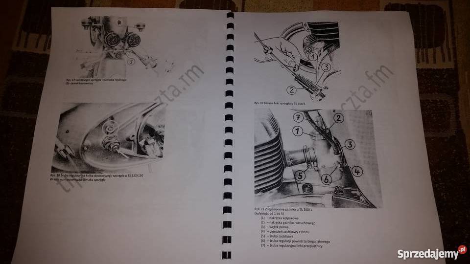NOWA Instrukcja obsługi motocykla MZ TS125 TS150 Garwolin