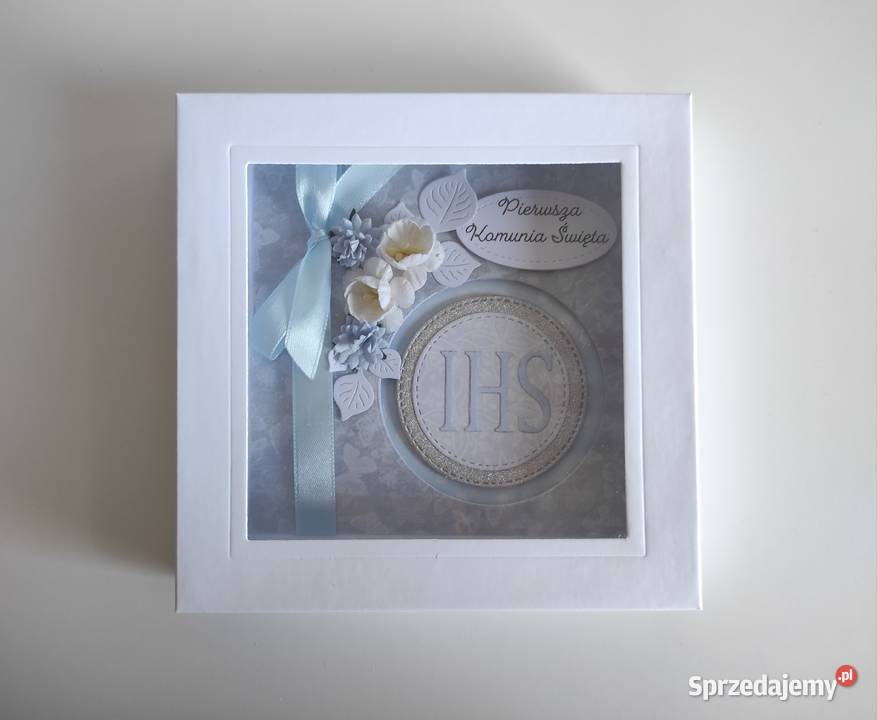 Kartka ręcznie robiona na Komunię Świętą z Rękodzieło Łódź