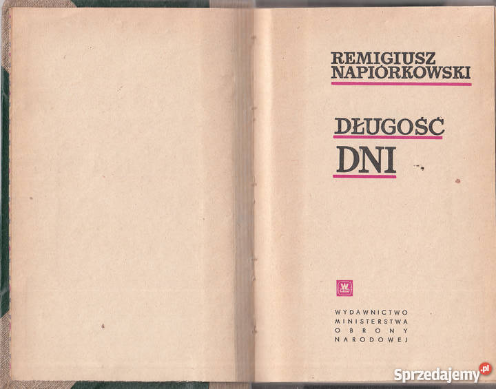 02609 DŁUGOŚĆ DNI REMIGIUSZ NAPIÓRKOWSKI literatura piękna - proza polska małopolskie