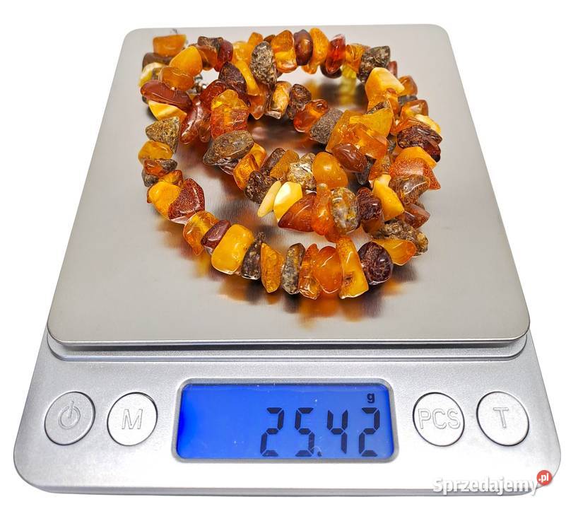 Korale z bursztynu BURSZTYN bałtycki bryłeczki Warszawa sprzedam
