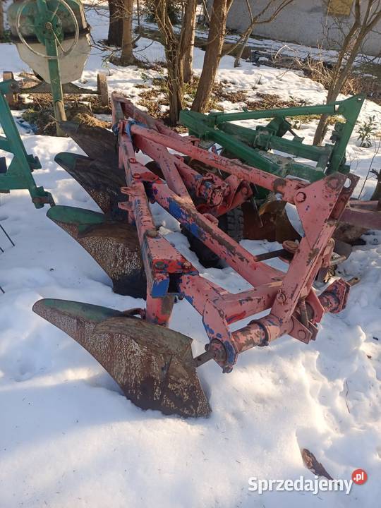 Pług 4 skibowy duży Unia Grudziądz Maszyny uprawowe Łużna sprzedam