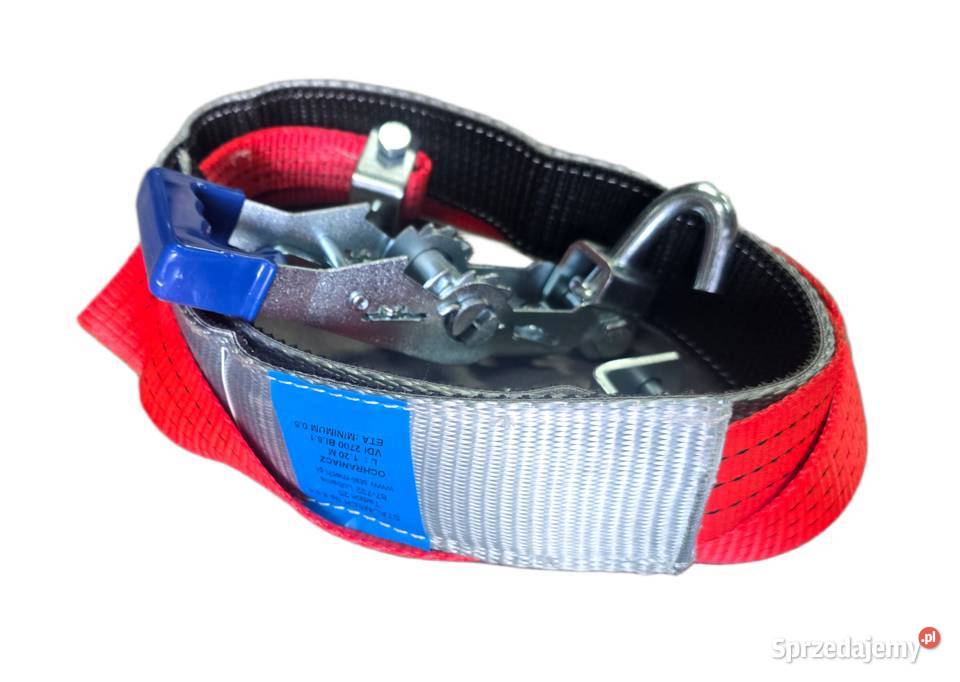 Pasy transportowe VDI 2700 trawka 28m5ton3 haki ciężarowe Lubanie