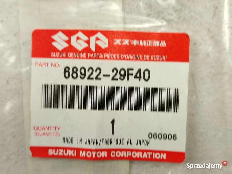 NAKLEJKA TABLICZKA ATTENZIONE SUZUKI GW250F lubelskie