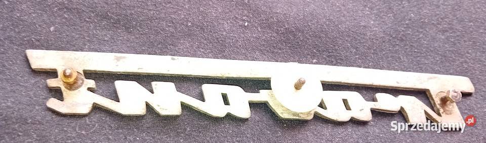 Oryginalny aluminiowy emblemat samochodu Trabant