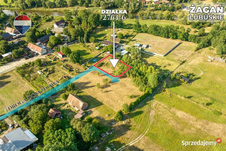 Na sprzedaż działka 1135 m Oś Moczyń Żagań budowlana