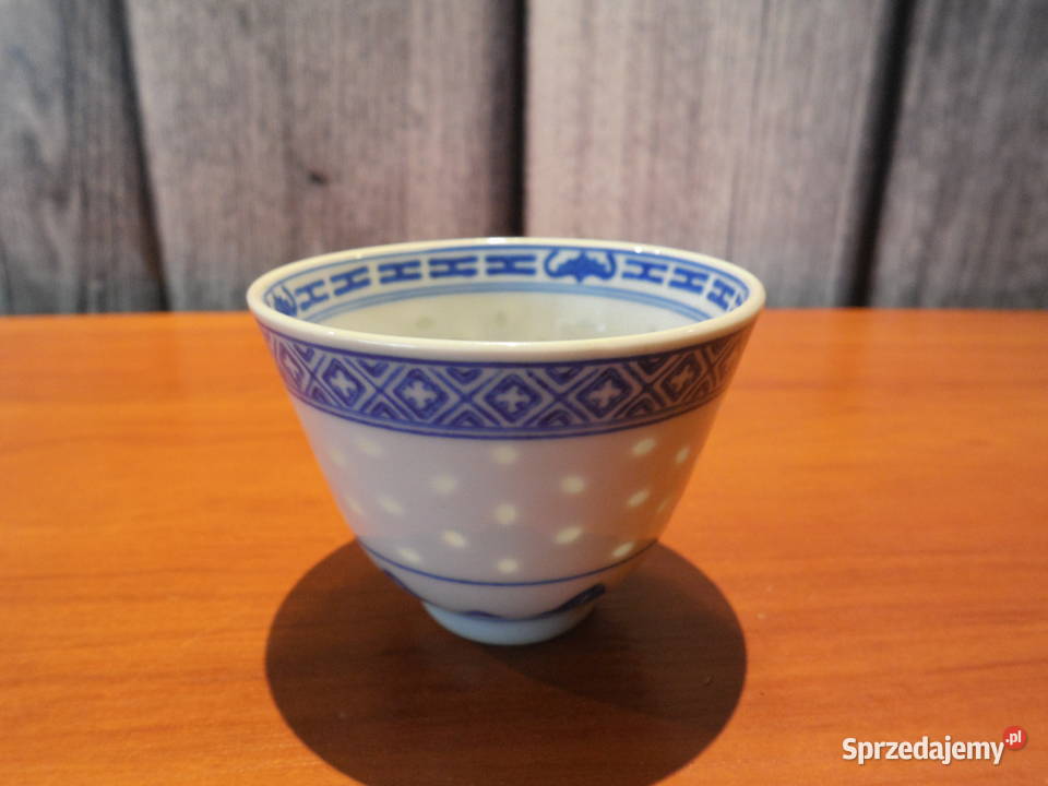 Porcelanowa miseczkapojemnik wzór ryżowy Porcelana i szkło