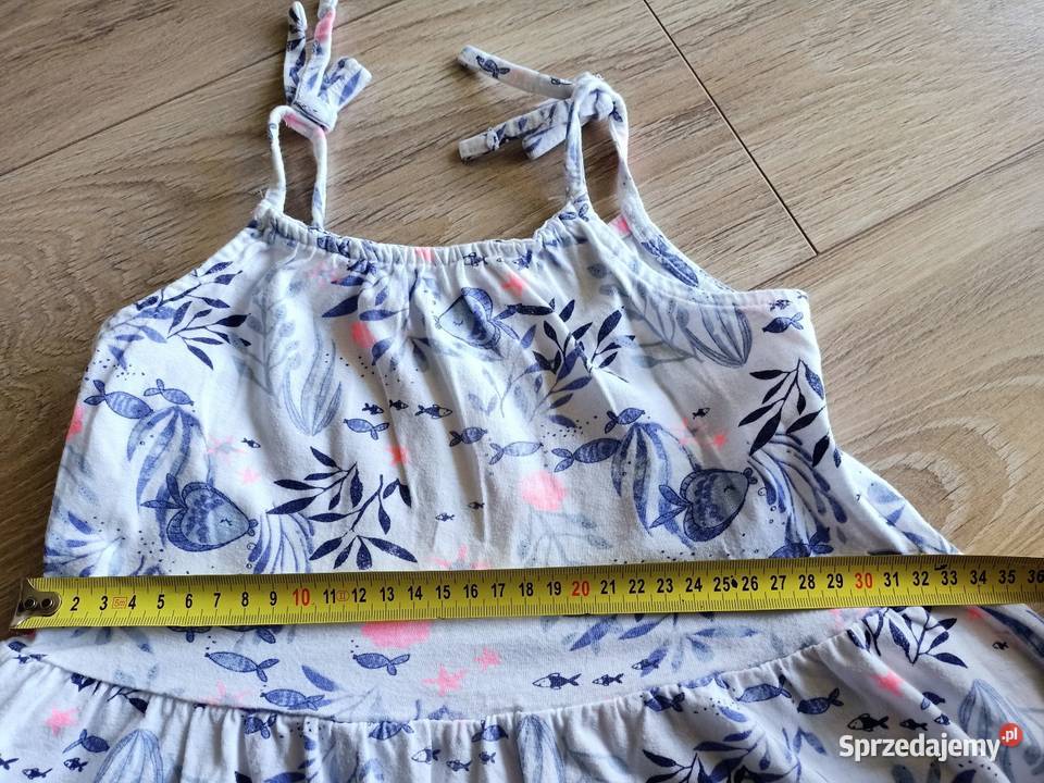 Sukienka dziewczęca letnia na ramiączka 104 mazowieckie