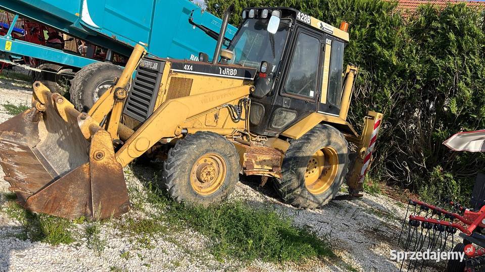 Koparko ładowarka cat 428b ładny