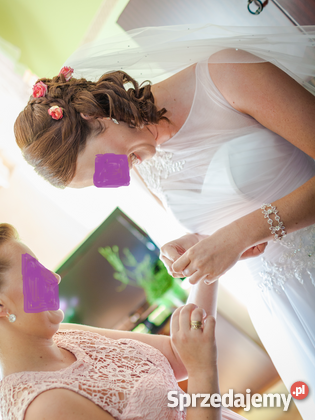 Suknia ślubna La Lucienne model KENDRA r40 biały Goleniów