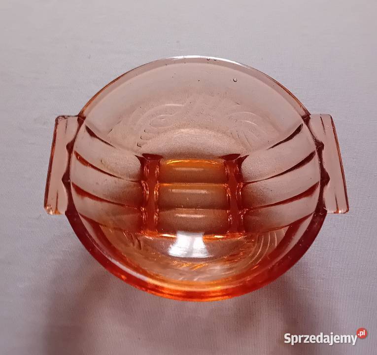 Różowa miseczka art deco Hortensja 460 w wielkopolskie