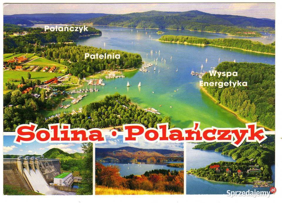POLAŃCZYK SOLINA POCZTÓWKA WIELOWIDOKOWA Krynki