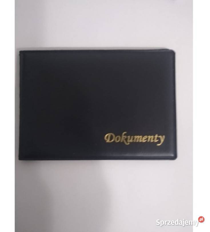 Etui na dokumenty czarne sprzedam