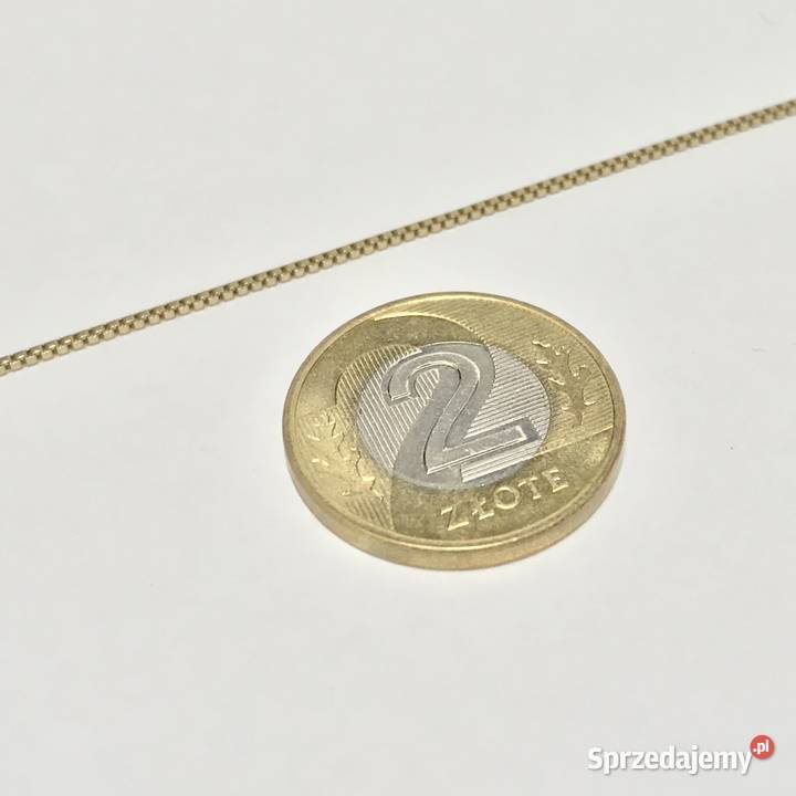 Złoty ŁAŃCUSZEK damski 585 14K cudowna KOSTKA Warszawa