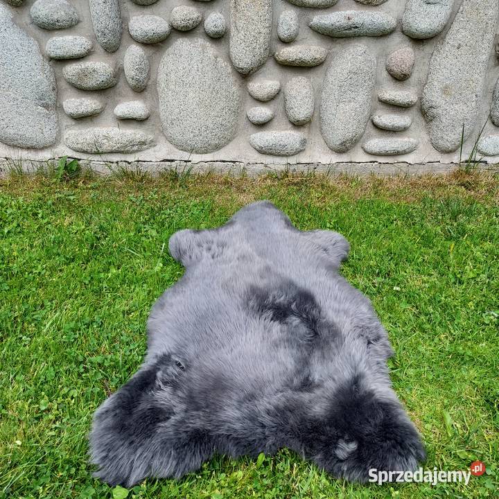 Skóry Owcze Dekoracyjne Grafit Naturalne Skóry małopolskie