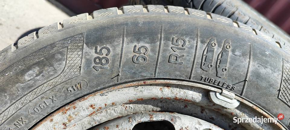 Koła felgi stalowe 5x1143 z oponami 18565R15 mazowieckie Pruszków