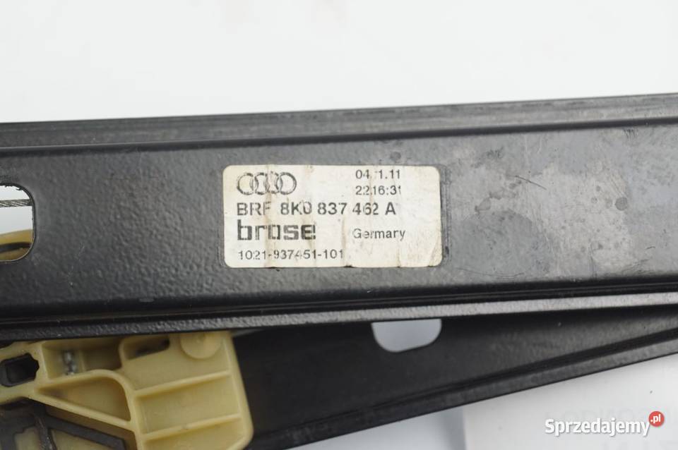 8K0837462A A4 B8 PODNOŚNIK SZYBY PP Lipno