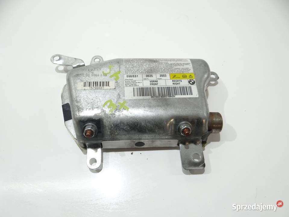 PODUSZKA POWIETRZNA DRZWI PRAWA BMW E60 E61 Poduszki powietrzne Poduszki powietrzne lubelskie Strzyżewice