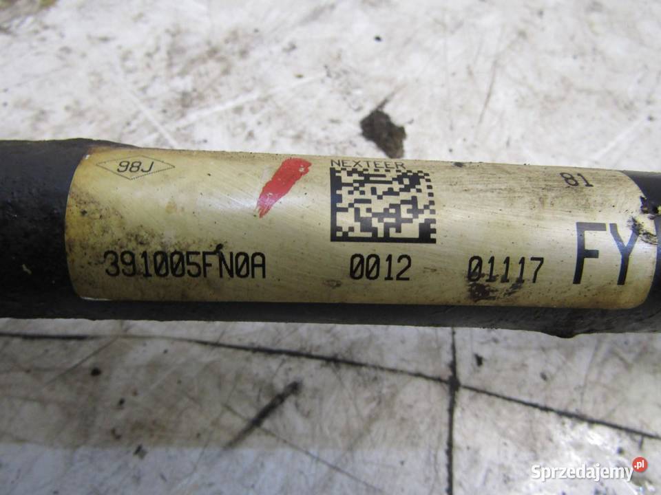 PÓŁOŚ PRAWA DŁUGA 09 IGT NISSAN MICRA K14 Części samochodowe sprzedam