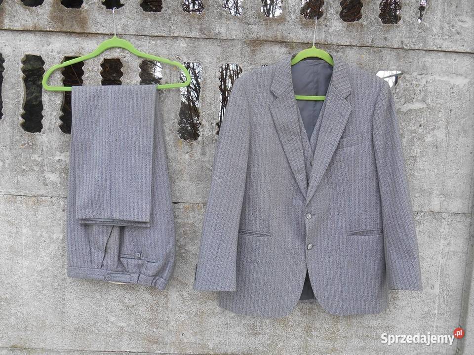 Garnitur Atelier Torino szary XL XXL 3 częściowy Odzież wyjściowa Odzież wyjściowa podkarpackie Dębica