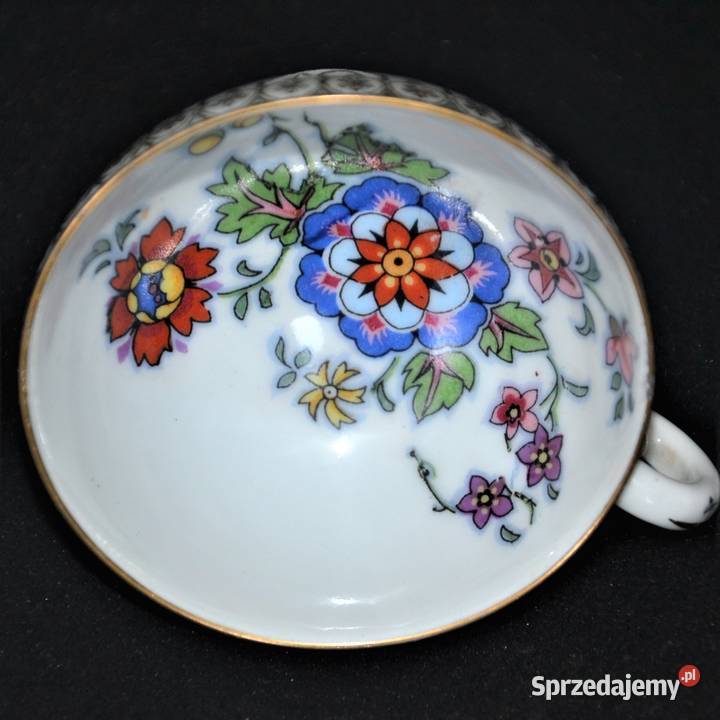 Filiżanka mokka Suhl Erdmann Schlegelmilch 1891r Porcelana i szkło Warszawa