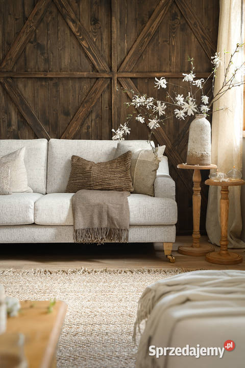 Dwuosobowa sofa rustykalna na kółkach Diana dolnośląskie Wrocław