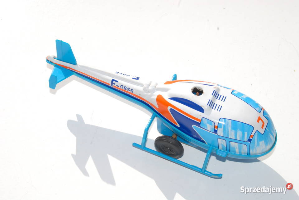 Stara zabawka metalowa blaszana samolotu Cieszyn