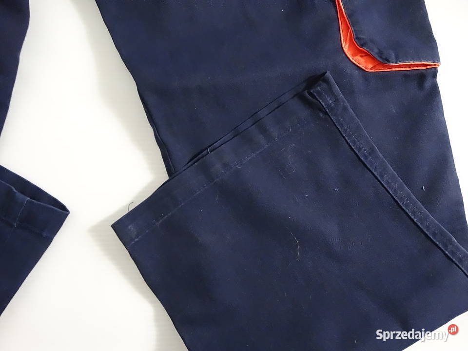 Solidne Spodnie Robocze Bojówki Granatowe z Biłgoraj