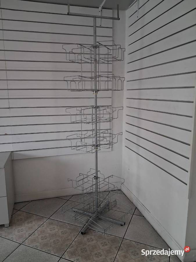 stojak ekspozytor metalowy obrotowy Cieszyn