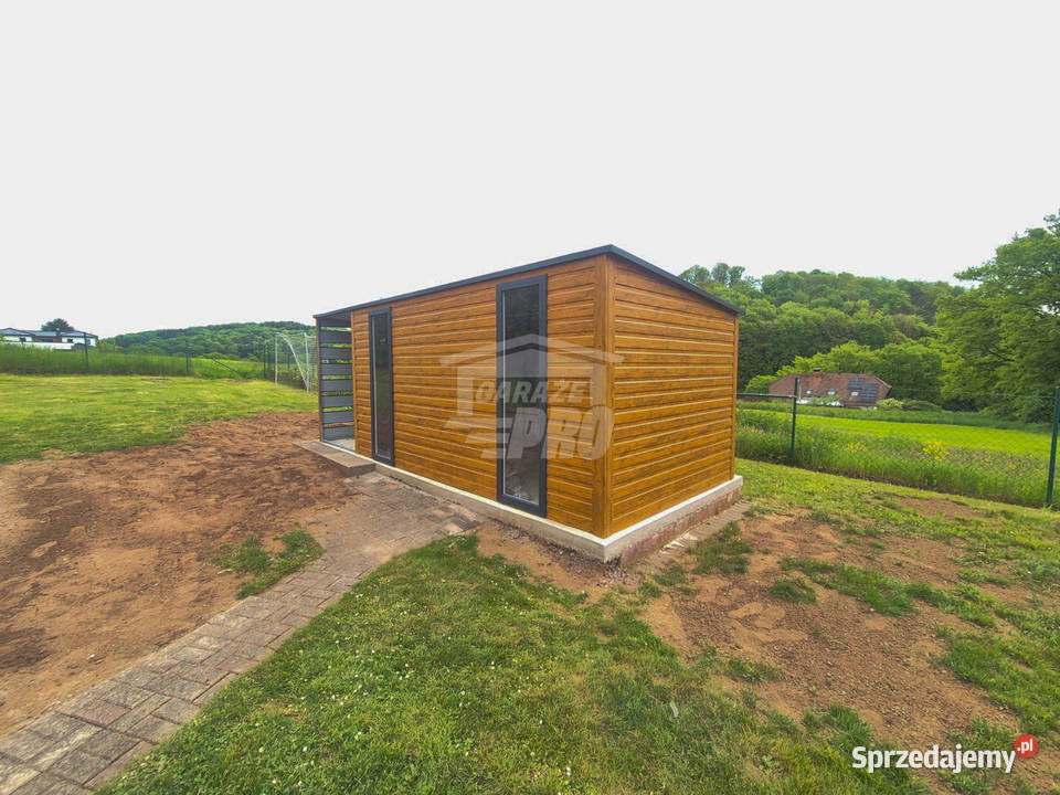 Schowek Domek Ogrodowy 4x2m wiata 15m drzwi 2x Rawa Mazowiecka