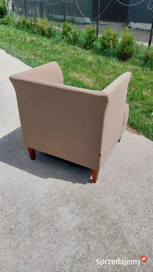 Fotel Wypoczynkowy w Kolorze Beżowym zestaw 4 Kazuń Polski