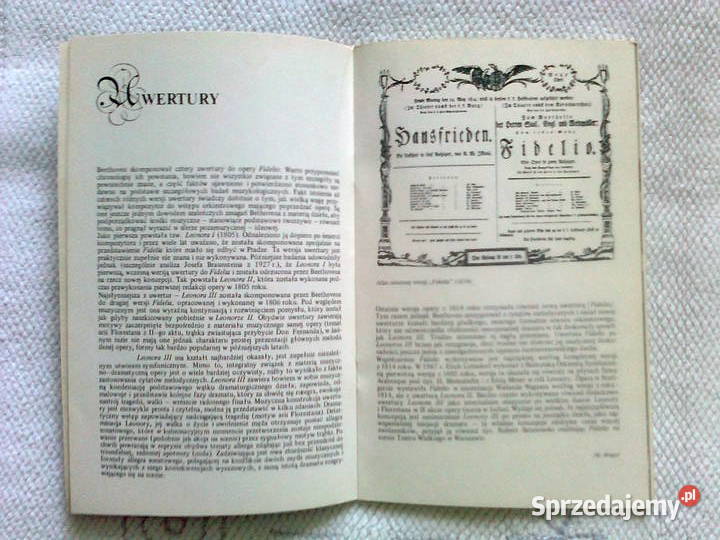 FIDELIO Bethovena Opera Narodowa1985 w Warszawie Warszawa