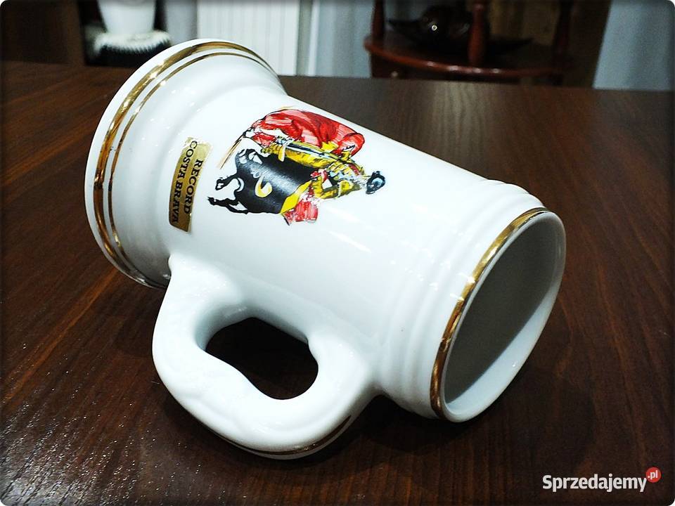 Kufel z porcelany Torreador z bykiem lubuskie Żary