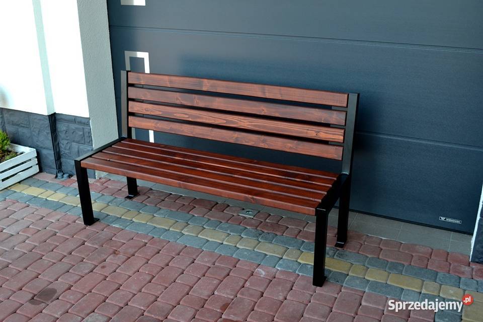 Ławka z oparciem Parkowa Ogrodowa Miejska LUX