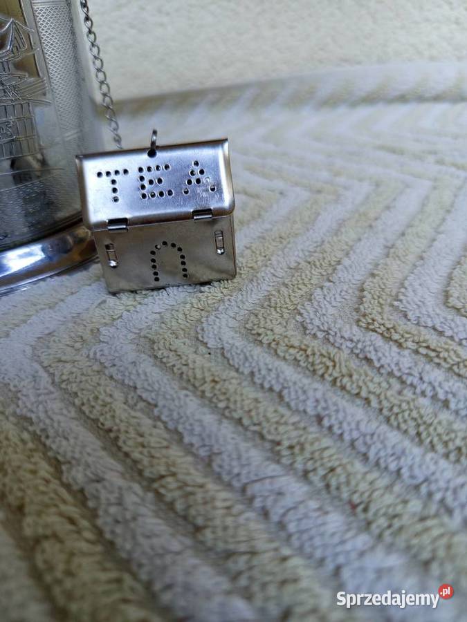 Mały orientalny blaszany pojemnik na herbatę Warszawa