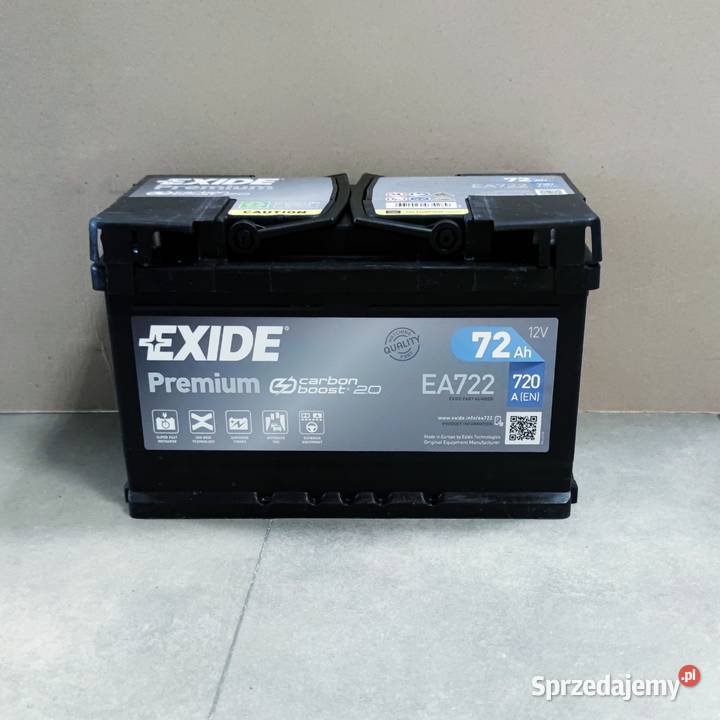 Akumulator Exide Premium 72Ah 720A PRAWY PLUS