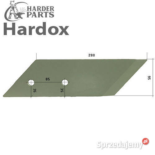 Dłuto 100hektarów HARDOX 30340006P części do Suwałki