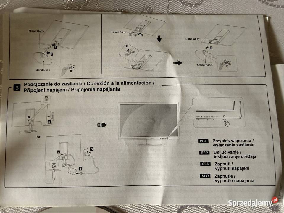 Monitor LG Flatron 22EN43T 22 LED Full HD Czarny Monitory i projektory Czerwionka-Leszczyny