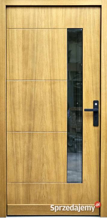Drzwi DŁUGOSZ zewnętrzne nowoczesne drewniane Sieradz