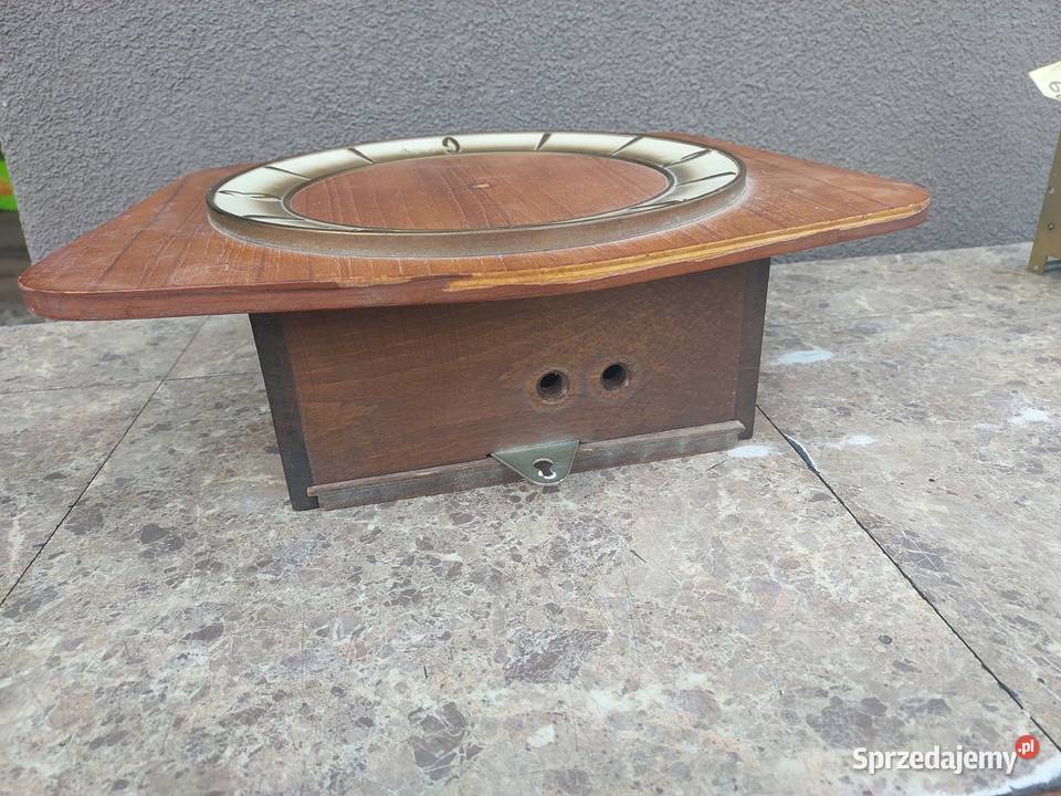 662 Skrzynia obudowa starego zegara ściennego pomorskie Tczew