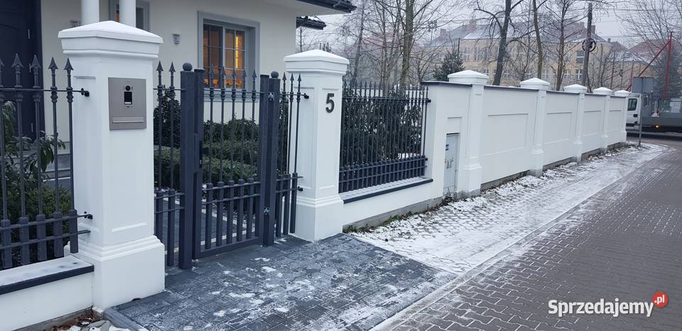 Ogrodzenia PałacoweStylowe Słupy Betonowe Gdańsk