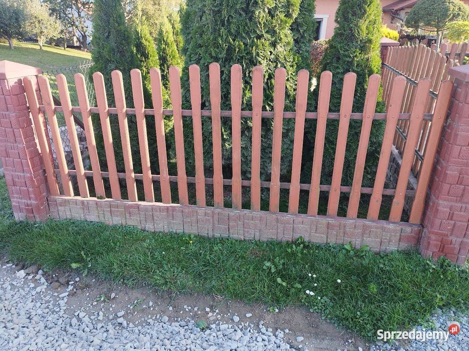 Przęsło ogrodzeniowe drewno Gać
