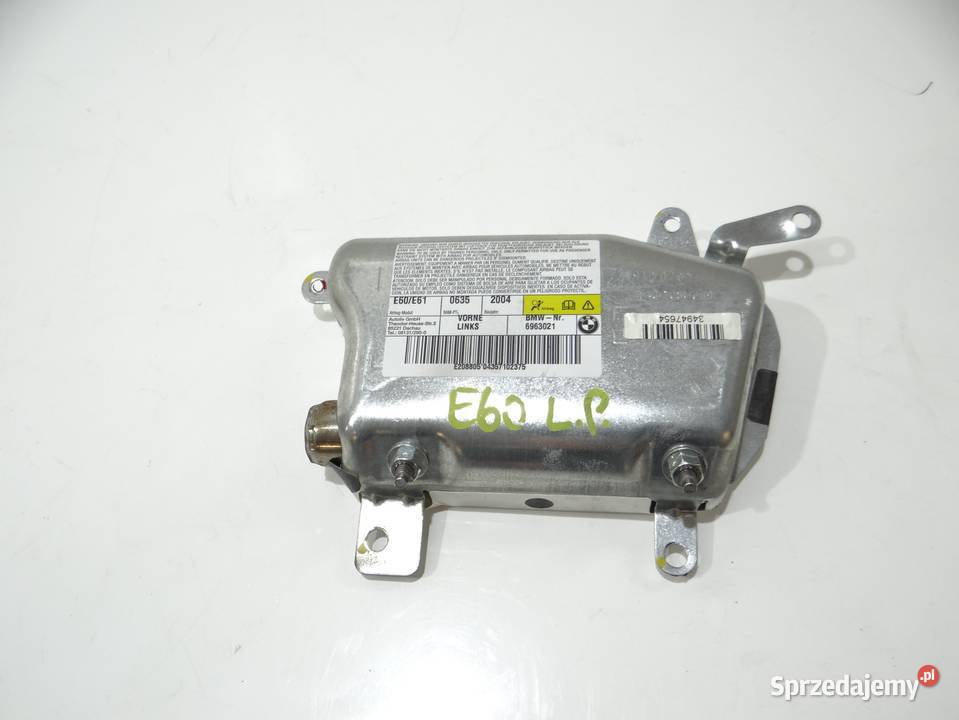 PODUSZKA AIRBAG DRZWI LEWY PRZÓD BMW E60 E61 Motoryzacja Strzyżewice