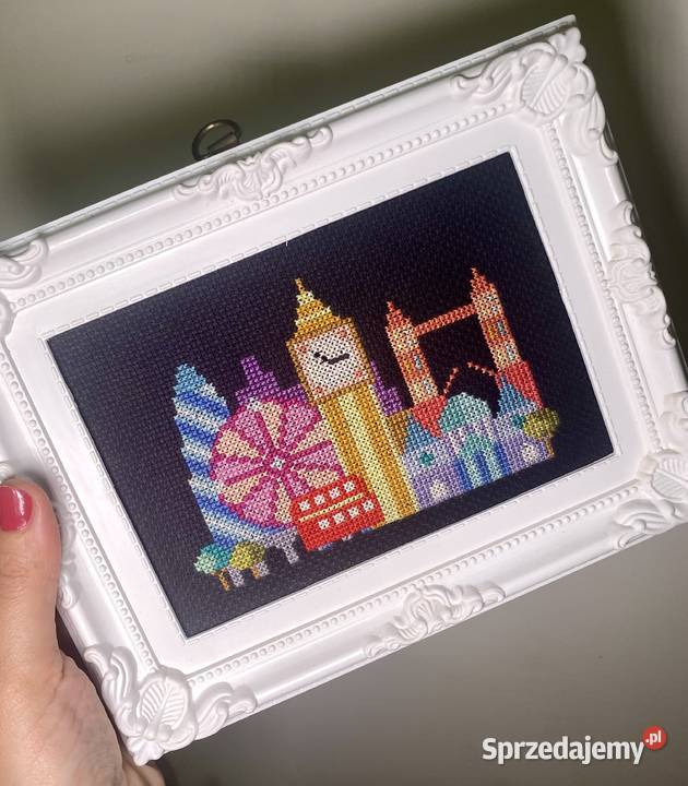 Zestaw haftowanych obrazków świętokrzyskie Kielce